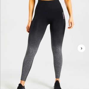 Gymshark Adapt Ombre Seamless Leggings Black Marl